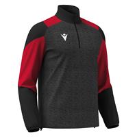 Cuzco Training 1/4 Zip Top BLK/RED L Teknisk treningsgenser - Unisex