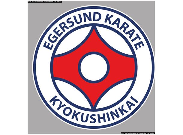 Egersund Karate klubblogo N Transfermerke 90x91mm 