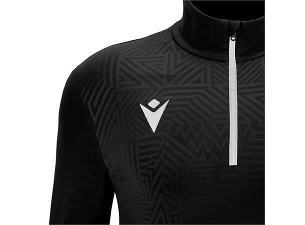 Fraser 1/4 Zip Top BLK/WHT XS Teknisk treningsgenser - Unisex 