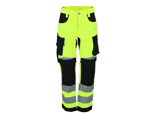 Bismuth Roofpant Hi-Vis W Safety Yel. 38 Arbeidsbukse med 4-veis stretch til dame 