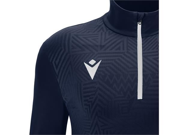 Fraser 1/4 Zip Top NAV/WHT L Teknisk treningsgenser - Unisex 