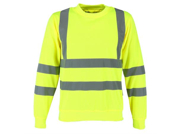 Gabbro College Sweather Safety Yellow XL High visability genser - Unisex 