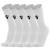 Macron Fixed Sokker 5 pk WHT XL Sportssokker i bomullsmiks - Unisex 