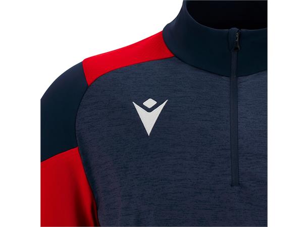 Izel Training 1/4 Zip Top NAV/RED M Teknisk treningsgenser - Unisex 