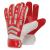 Lion XF  Gloves JR RED/WHT/SILVER 4 Keeperhansker med Flat Cut 