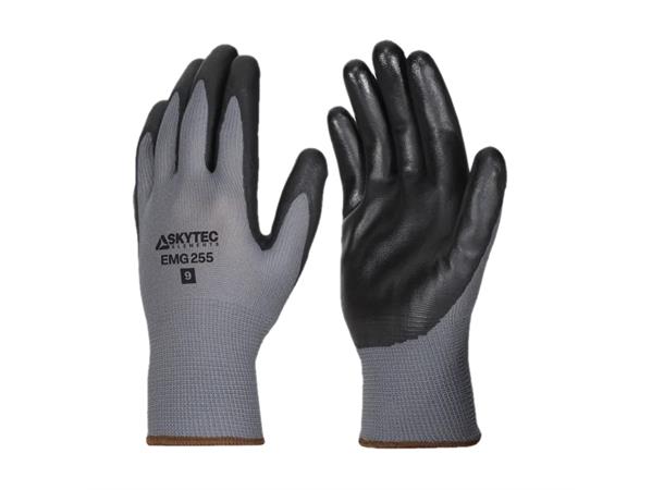 Skytec EMG738 GRY/BLK 10 Hanske med sandbelegg/kuttbestandig 