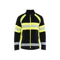 4713 Mikrofleecejakke Svart/Hivis 4XL Lett microfleecejakke