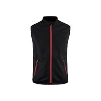 3850 Softshell Vest BLK/RED XS Smidig softshell vest