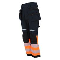 Bismuth Roofpant ZP - W.Pocket S.ORA 60 Funksjonell arbeidsbukse med synlighet