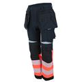 Bismuth Roofpant ZP - Hengelommer Red 60 Funksjonell arbeidsbukse med synlighet