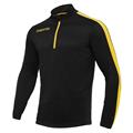 Talent Training 1/4 Zip Top BLK/YEL 5XL Teknisk treningsgenser  - Unisex