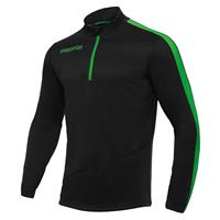 Talent Training 1/4 Zip Top BLK/GRN XS Teknisk treningsgenser  - Unisex