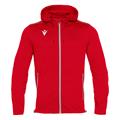 Freyr Hoody Full Zip Top RED L Overtrekksjakke