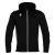 Freyr Hoody Full Zip Top BLK 4XS Overtrekksjakke - Unisex 